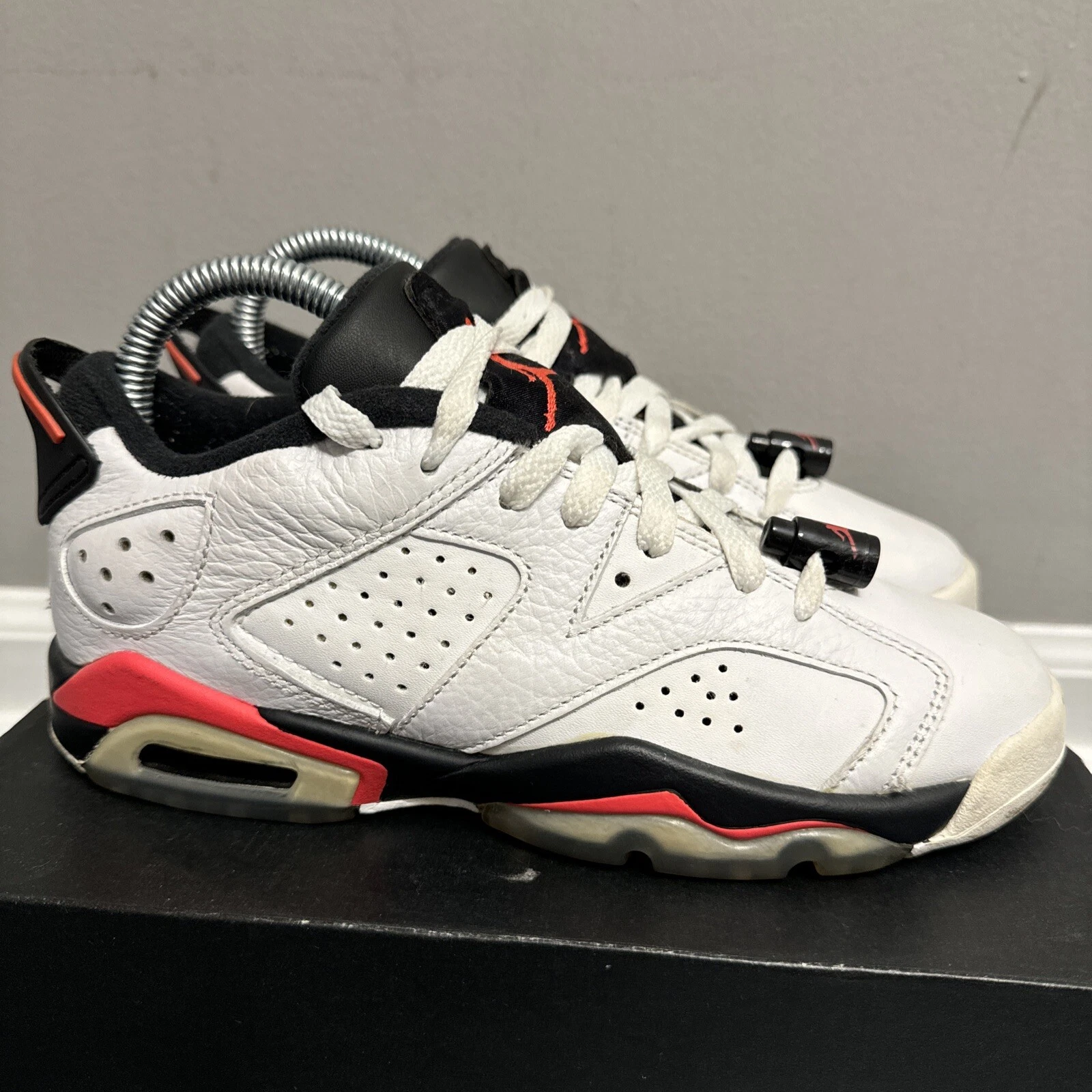 Air Jordan 6 Bas Blanc Infrarouge Taille 4 GS Rare Jordanie 1 2 3 4 5 Supreme Vintage