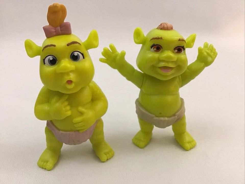 Lote de 5 piezas Shrek McDonalds Babies Shrek Donkey Tug O War Decopac Foto 4 de 4