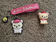 San-X Rilakkuma Korilakkuma AQI Keychain Lot of 2 Scented Squishy  Rubber Charm