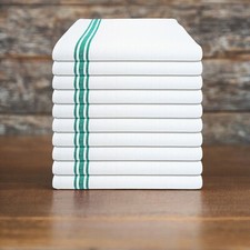 Tea Towels Glass Cloths Kitchen Towell Pack of 10 Catering Bar Restaurant Cotton