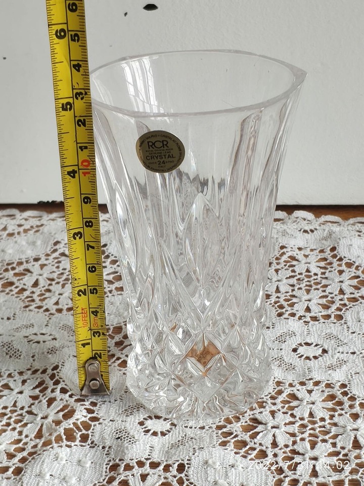Vintage Royal Crystal Rock Lead Crystal Vase c.1980' s eBay