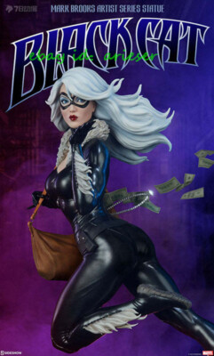 Sideshow Black Cat 300704 Mark Brooks Series Statue Figure In