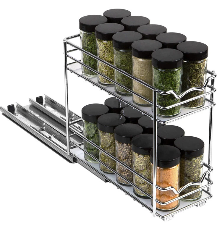 Kitchen Organizer Spice Rack Slide, Kitchen Organizer Shelf Pull