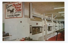 Old Fashion Fruit Cake Claxton Bakery Georgia Food Industry Postcard