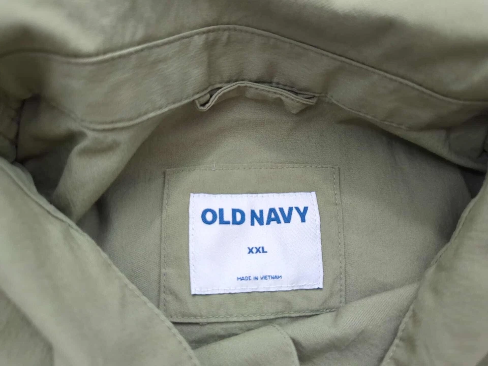 Camisa Antigua Azul Marino Con Botones Para Hombres XXL Manga Larga Bolsillos Exterior Estilo Militar Foto 4 de 4