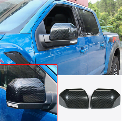For Ford F150 2015-2020 Carbon fiber Rear View Side Mirror Cover