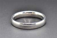 Comfort Fit Wedding Band 10k White Gold Plain Mens Engagement Ring 4mm Sz 10 on sale Comfort Fit Wedding Band 10k White Gold Plain Mens Engagement Ring 4mm Sz 10 on sale