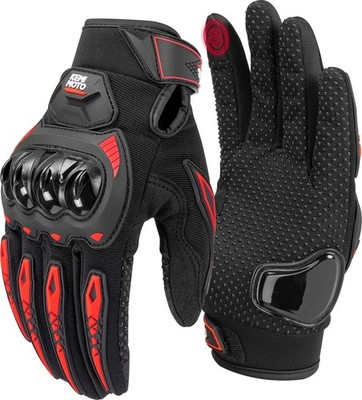Guantes Rojos De Moto Para Motocicleta Bicicleta Guante Fuertes Motos Grande NEW