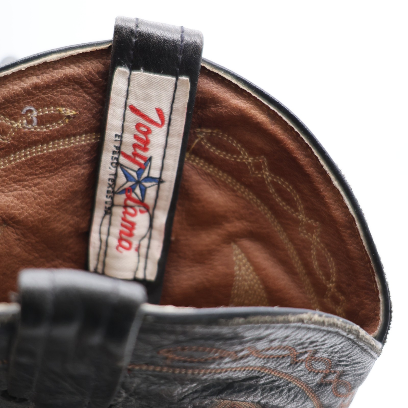 Tony Lama Men's Size 8.5 EE Brown Taurus Shoulder Leather Western Boots USA