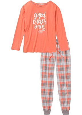 Pyjama Set aus Baumwolle Gr. 36/38 bis 52/54 Langarm Schlafanzug Nachtwäsche Neu