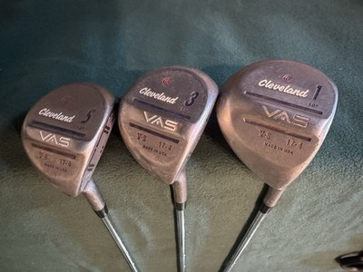 CLEVELAND VAS Driver, 3 and 5 Woods RH Steel shafts. V-S 17-4