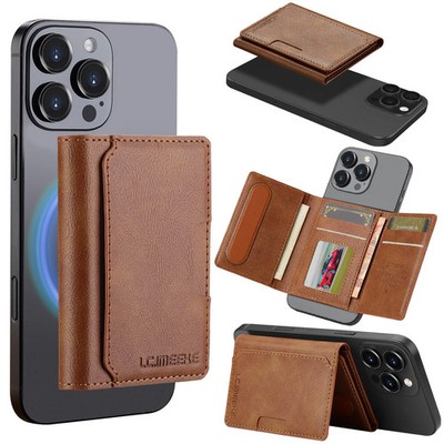 MagSafe Leder Wallet Handyhülle Kartenetui Magnet Slim Cover Luxus