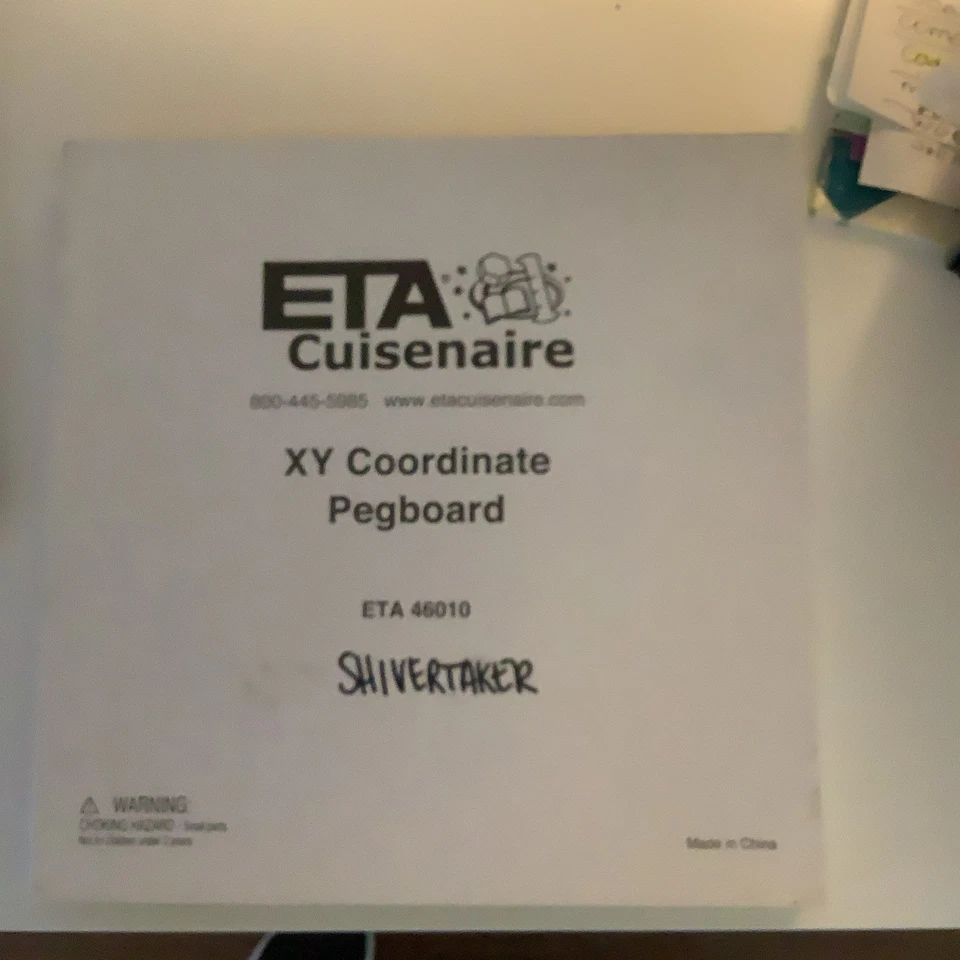 ETA Cuisenaire Math XY Coordinate Pegboard 46010 Graphing Homeschool Lot of 2 - Image 3 of 3