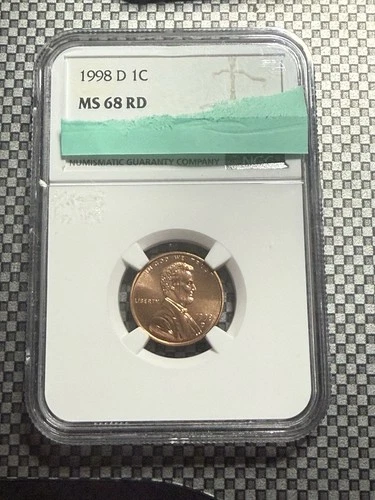 1998 D Lincoln Cent MS68RD NGC