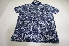 Greyson Golf Pura Vida Polo Mens Size Medium Maltese Blue New INV12679838