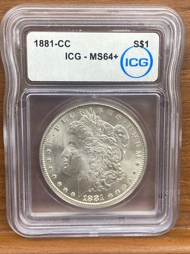 1881-CC Morgan Silver Dollar MS64+ ICG