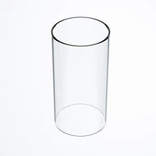 Large Size Hurricane Candle Holder - Glass Cylinder Open Both Ends Ended Lamp