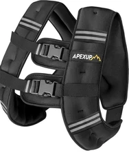 Weighted Vest 20 lbs Men Women Reflective Stripe Workout Running Strength Weigh