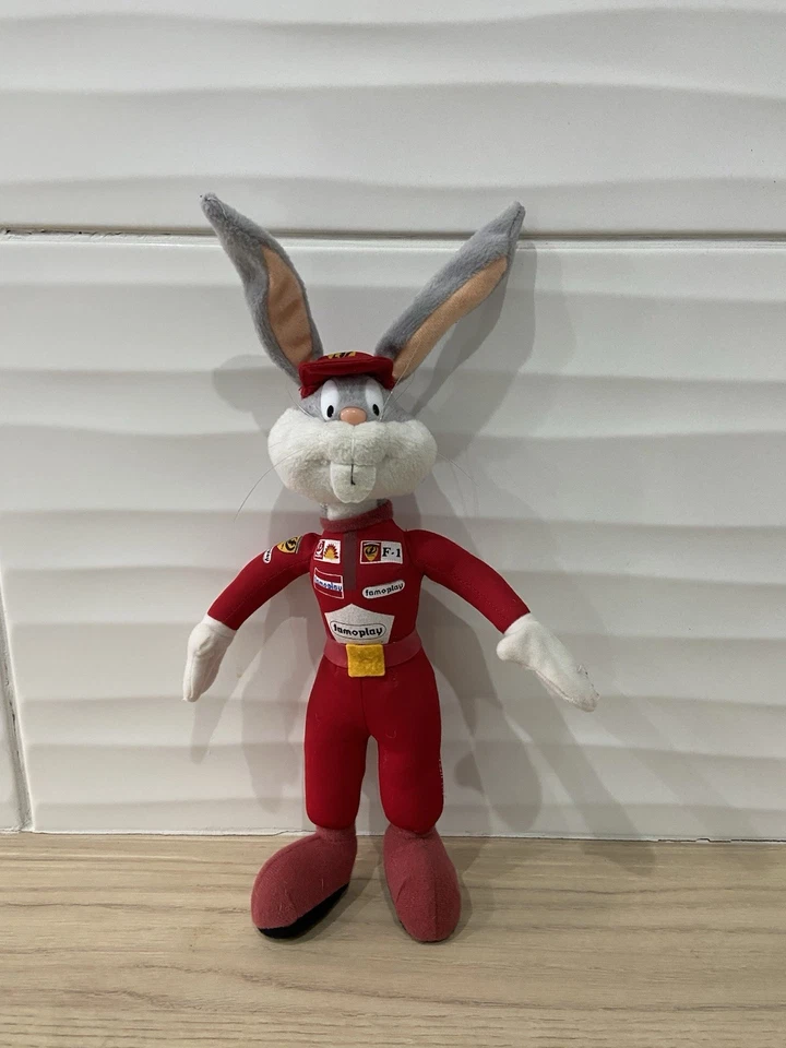 Peluche Bugs Bunny Pilote F1 Vintage - Photo 1/3