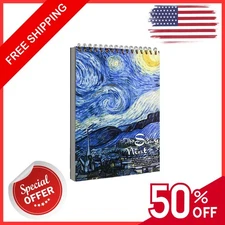 A4 Sketch Book, 8.27 x 11.4 inch Art Sketchbook for Drawing Pads, starry sky