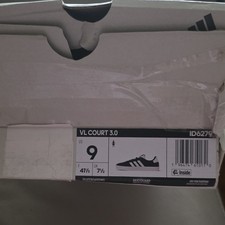 adidas VL Court 3.0 Women's Suede Low Top Sneakers Black/White ID6279 2023