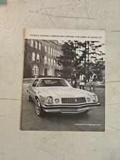 Vintage General Motors 1973 Third Quarter Shareholder Report Booklet