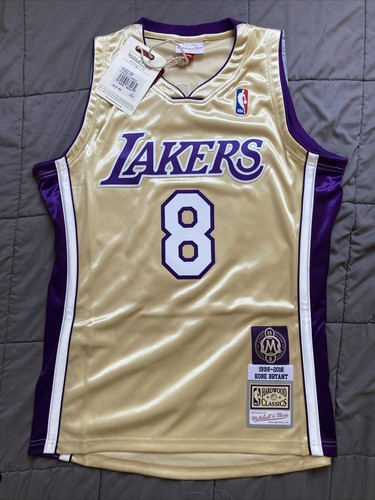 Authentic Mitchell & Ness Kobe Bryant Los Angeles Lakers Gold HOF Trikot Gr. 40 M - Bild 1 von 5