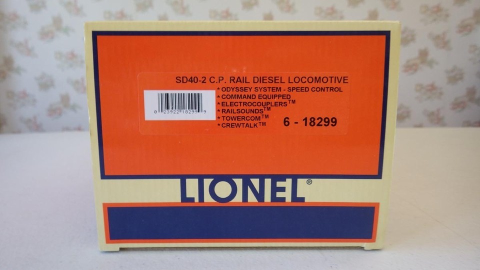 Lionel Train C.P. Rail 18299 (6-18299) SD-40-2 Diesel Locomotive 