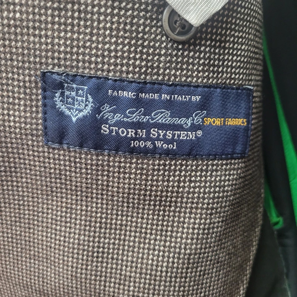 Blazer de lana Italia Independent para hombre Loro Piana Storm System talla 34 chaquetón *DEFECTUOSO Foto 4 de 4