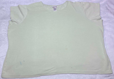 Fashion Bug T-Shirt Womens Size 26/28 Light Sage Green Round Neck Size Plus