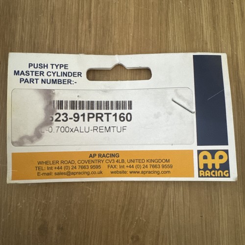 AP Racing Brake Master Cylinder 13/16" 20.6mm CP2623-93PRM160 DRIFT RACE RALLY - Picture 8 of 8