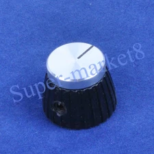 5PCS Marshal Style Amp Control Knob W/ Silver Top 1/4"