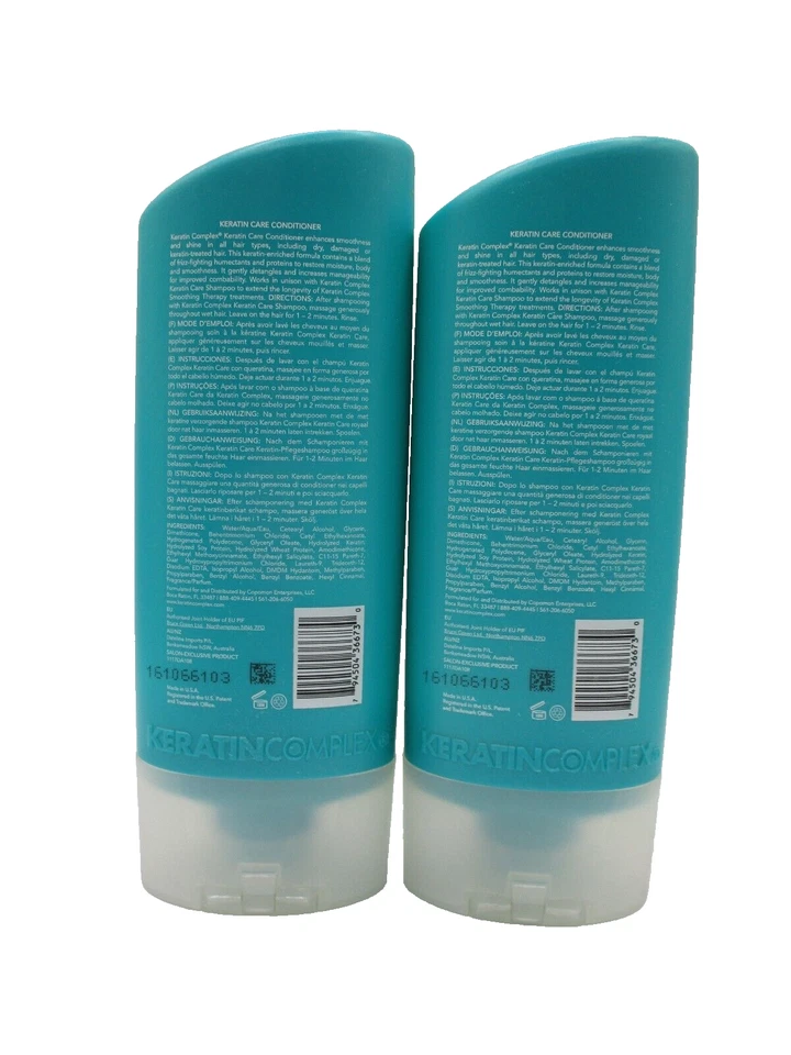 Lot/2 Keratin Complex Smoothing Therapy Keratin Care Conditioner ~ 13.5 oz x 2 - Image 2 of 2