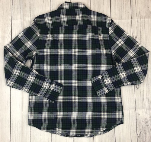 Mens Lucky Brand Flannel Plaid Button Down L/S Shirt Blue Green Small NWT - Picture 5 of 8