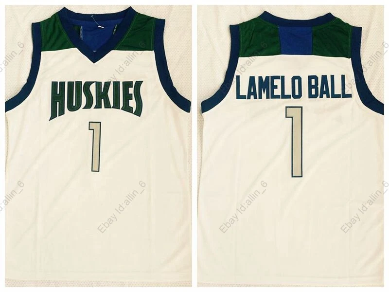 Retro Lamelo Ball 1 Los Angeles Basketball Jerseys Printed LA