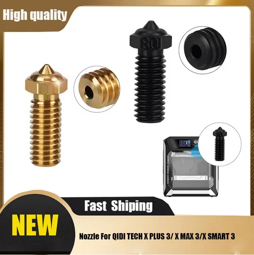 Nozzle Brass Hardened Steel For QIDI TECH X PLUS 3/ X MAX 3/X SMART 3 Parts SDE