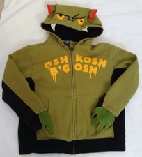 Boys OshKosh B'Gosh Monster Zip Up Hoodie Size 8