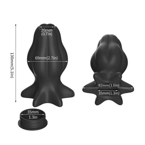 Silikon Hohl Plug Spreizer Dilator Einläufe Tunnel Spekulum Expander BDSM Spielzeug - Bild 17 von 20