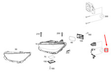 MERCEDES-BENZ AMG GT X290 RH HEADLIGHT HOLDER REPAIR KIT A2908201500