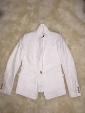 JCREW Regent Blazer In White Linen Jacket suit B8430 2 NWT