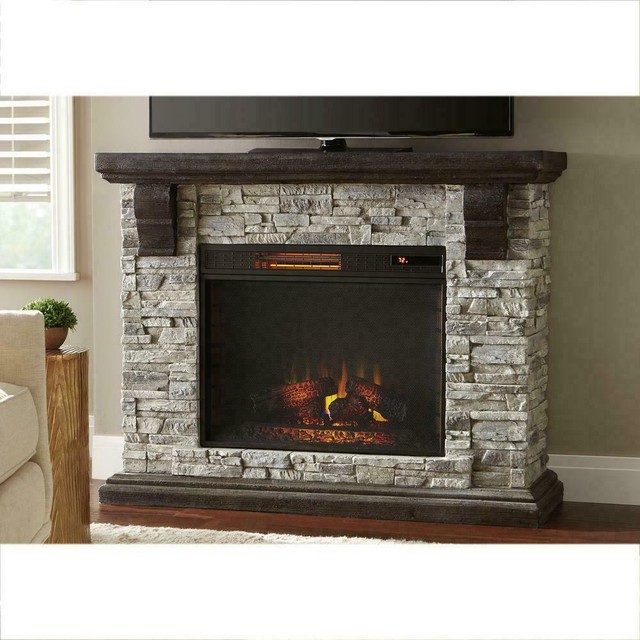 Home Decorators Collection Granville 43 In Fireplace In Oak With