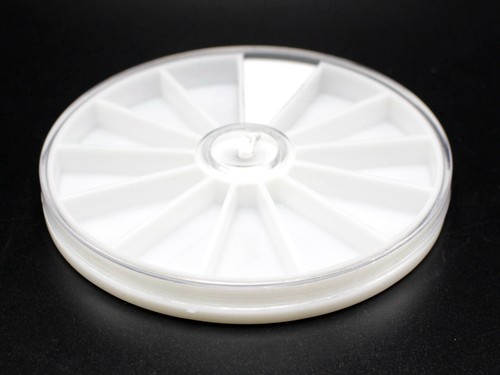 4pcs Round Jewelry Beads Nail ART Display Organizer Bos Case Storage Wheel Tray - Imagen 15 de 20