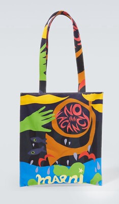 送料関税込み★MARNI★x No Vacancy Inn トートバッグ Marni X No Vacancy Inn SHOPPING TOTE BAG NEW NWT Made in