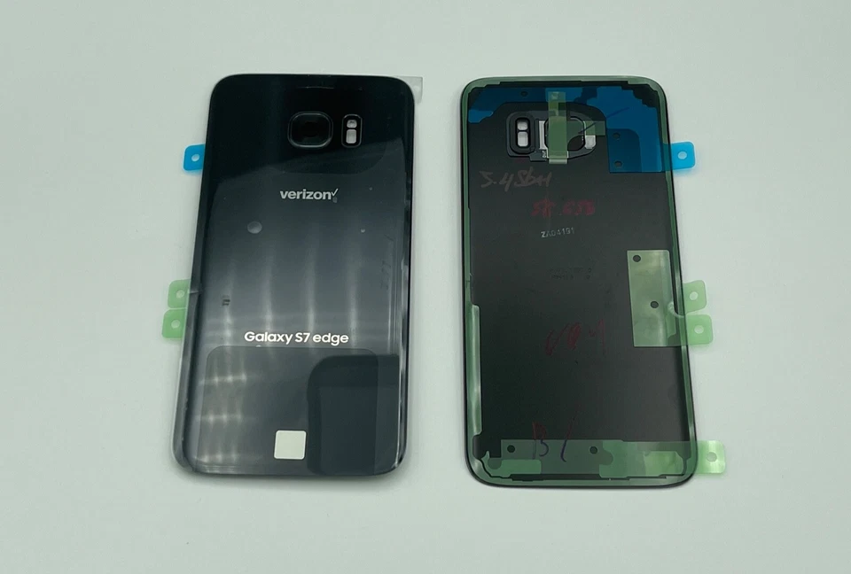 Cubierta trasera de vidrio original OEM Samsung Galaxy S7 Edge con lente de cámara (Verizon) Foto 2 de 2