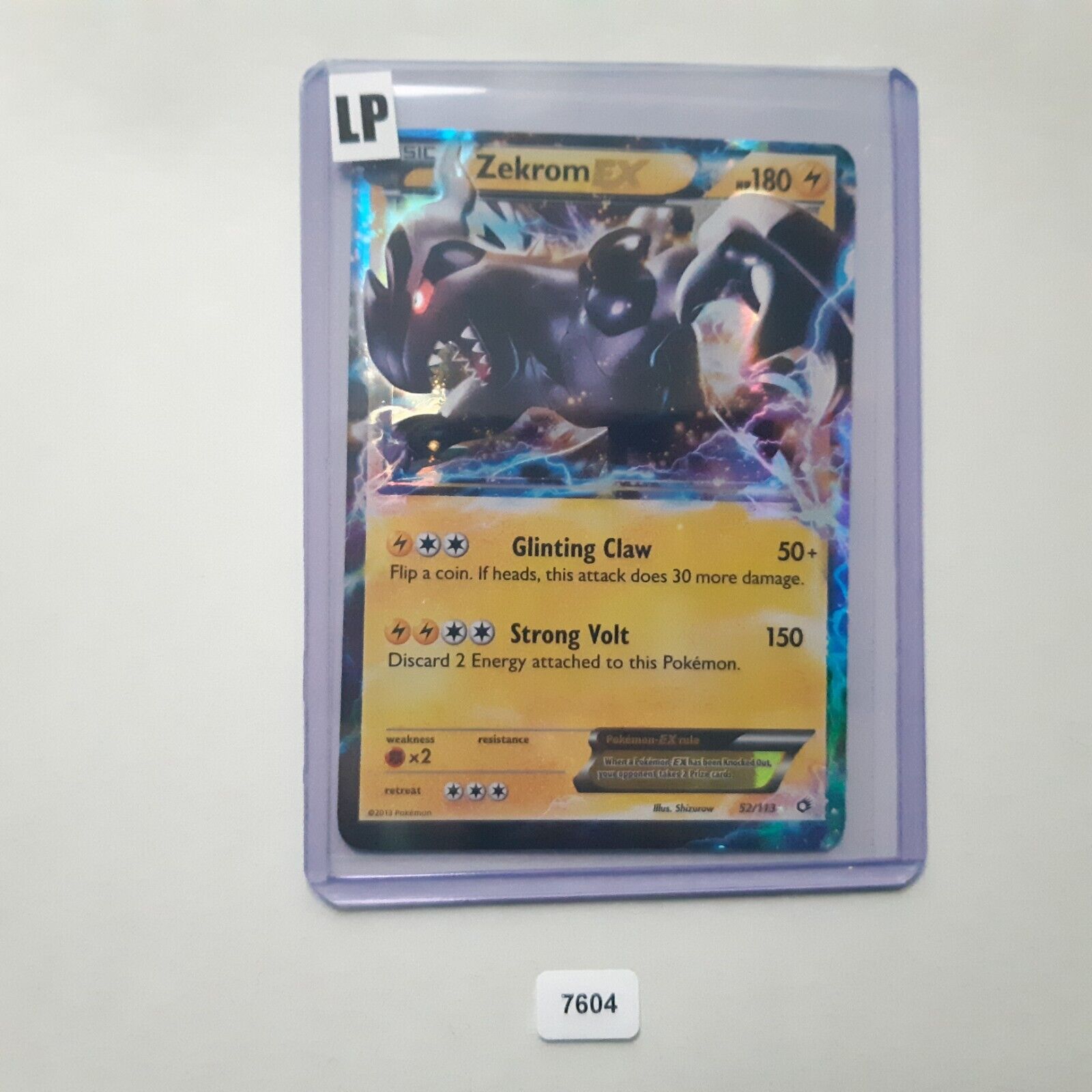 Mavin  Zekrom EX 52/113 BW Legendary Treasures Ultra Rare Holo Pokemon  Card LP