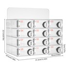 New Listing12 Slots Cell Phone Locker Box Transparent Acrylic Storage Box W/Locks Top