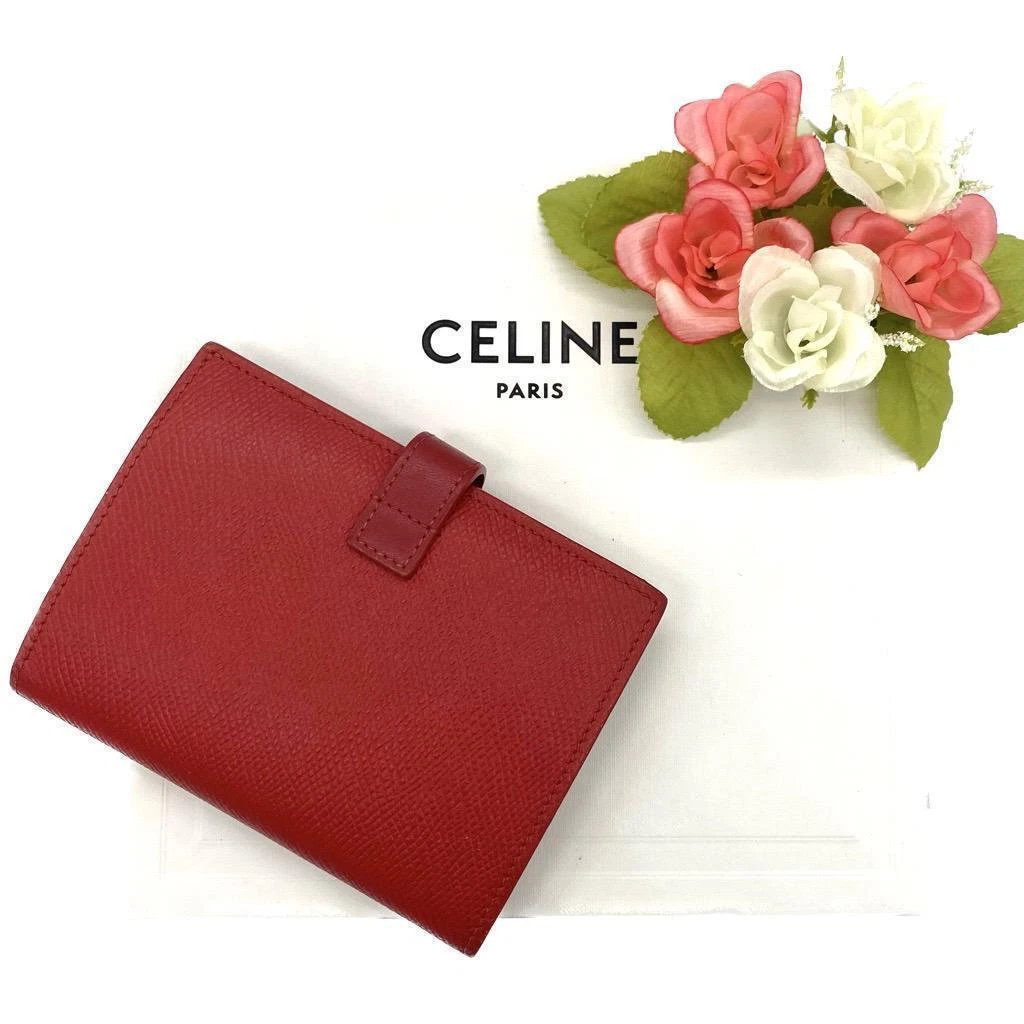 Celine wallet cheap red