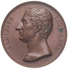r76_839) Lagrange (1736-1813) - Medaglia AE Opus: Galeazzi Ø 43 mm DIFETTI