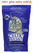 Light Grey Celtic Sea Salt 1 Pound Resealable Bag Additive-Free