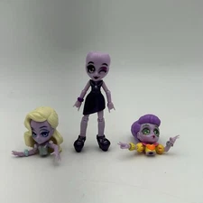 Lot of 3 Capsule Chix Dolls with Hair Clothes Accessories 5" Tall Collectible